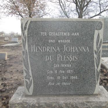 PLESSIS Hendrina Johanna, du nee VENTER 1871-1946