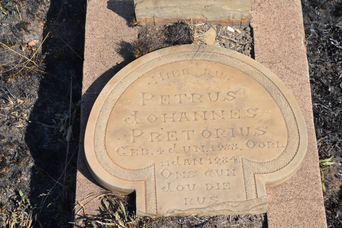 PRETORIUS Petrus Johannes 1933-1934