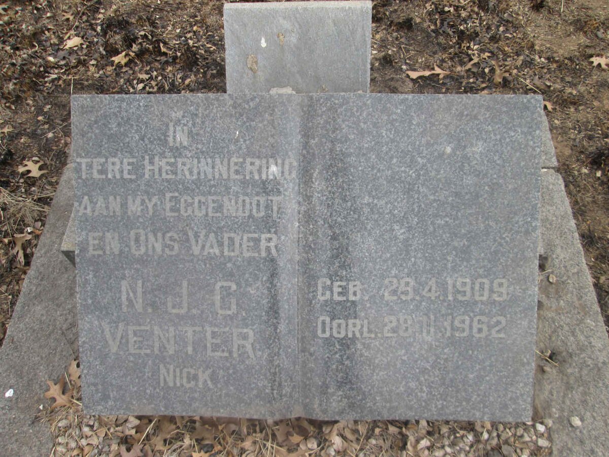 VENTER N.J.G. 1909-1962