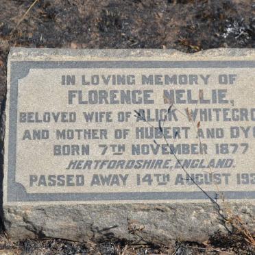 WHITECROSS Florence Nellie 1877-1934