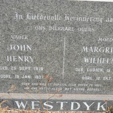 WESTDYK John Henry 1878-1937 &amp; Margrietha Wilhelmina LUDICK 1887-1972