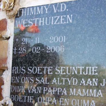 WESTHUIZEN Thimmy, V.D. 2001-2006