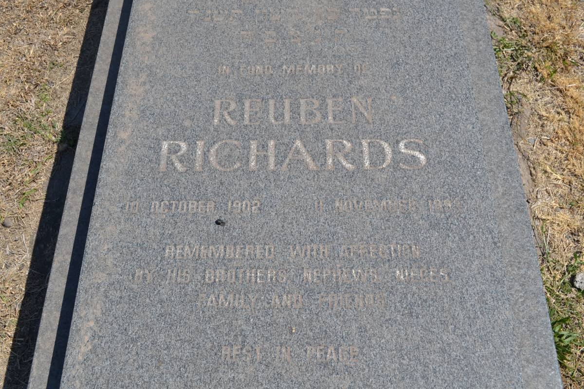 RICHARDS Reuben 1902-1993