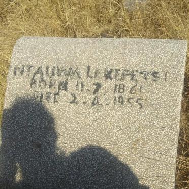 LEKEFETSI Ntauwk 1861-1955