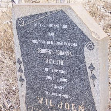 VILJOEN Gerbrech Johanna Elizabeth 1890-1966