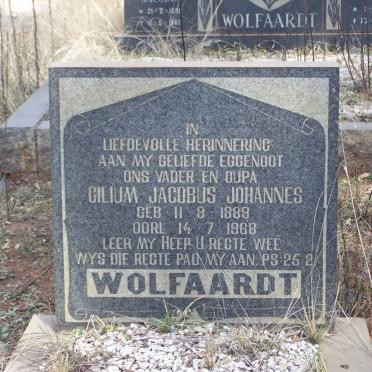 WOLFAARDT Gilium Jacobus Johannes 1889-1968