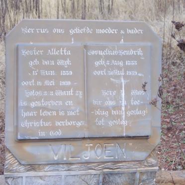 VILJOEN Cornelius Hendrik 1853-1939 &amp; Hester Aletta VAN WYK 1859-1930
