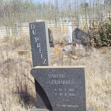 PREEZ Barend Gerhardus, du 1905-1943