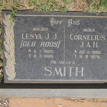 SMITH Cornelius J.A.H. 1888-1978 &amp; Lesya J.J. ROOS 1890-1969