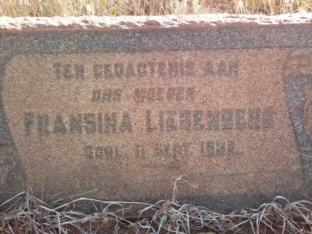 LIEBENBERG Fransina -1932