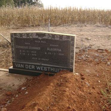 WESTHUIZEN Cornelius Johannes, van der 1925-1979 &amp; Albertha 1928-
