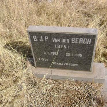 BERGH B.J.P., van der 1953-1985