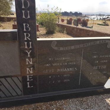 BRUYN Gert Johannes, du 1905-1978 &amp; Bettie NEL 1912-1996
