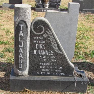 TALJAARD Dirk Johannes 1952-1990