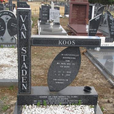 STADEN Koos, van 1936-2001