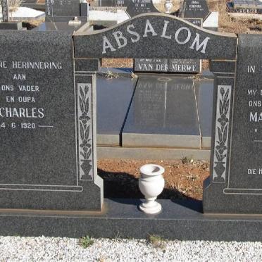 ABSALOM Charles 1920- &amp; Mabel Annis 1906-1986