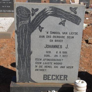BECKER Johannes J. 1961-1977