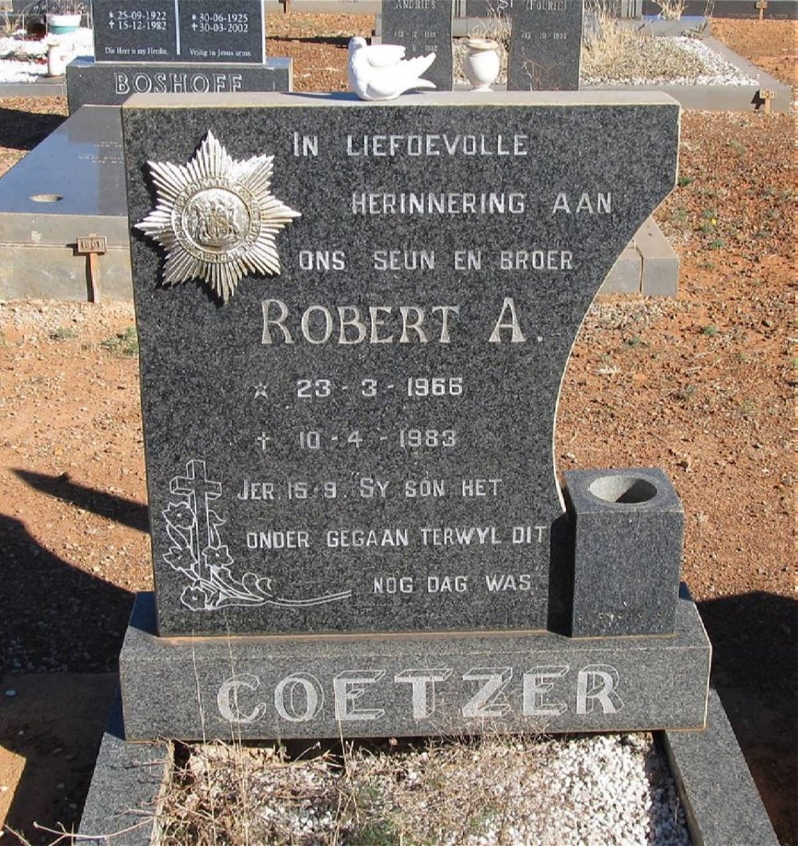 COETZER Robert A. 1966-1983