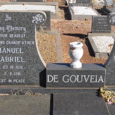 GOUVEIA Manuel Gabriel, de 1932-1991 &amp; Maria Gelina 1930-1986