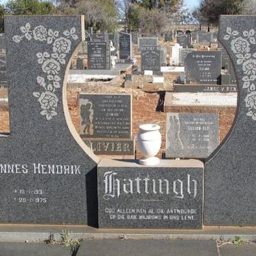 HATTINGH Johannes Hendrik 193?-1975