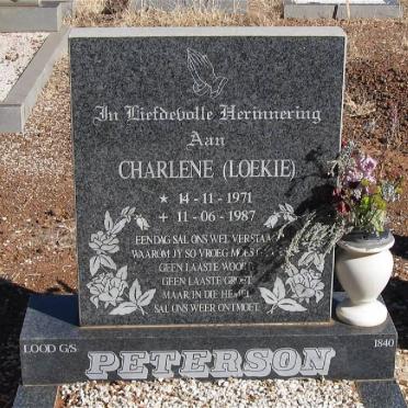 PETERSON Charlene 1971-1987