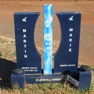 ROUX Martin, le 1934-2004 &amp; Marie 1942-