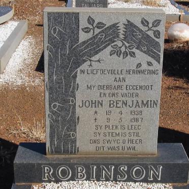 ROBINSON John Benjamin 1938-1987