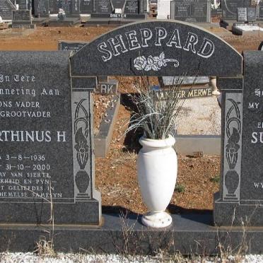 SHEPPARD Marthinus H. 1936-2000 &amp; Susanna H. 1936-1982