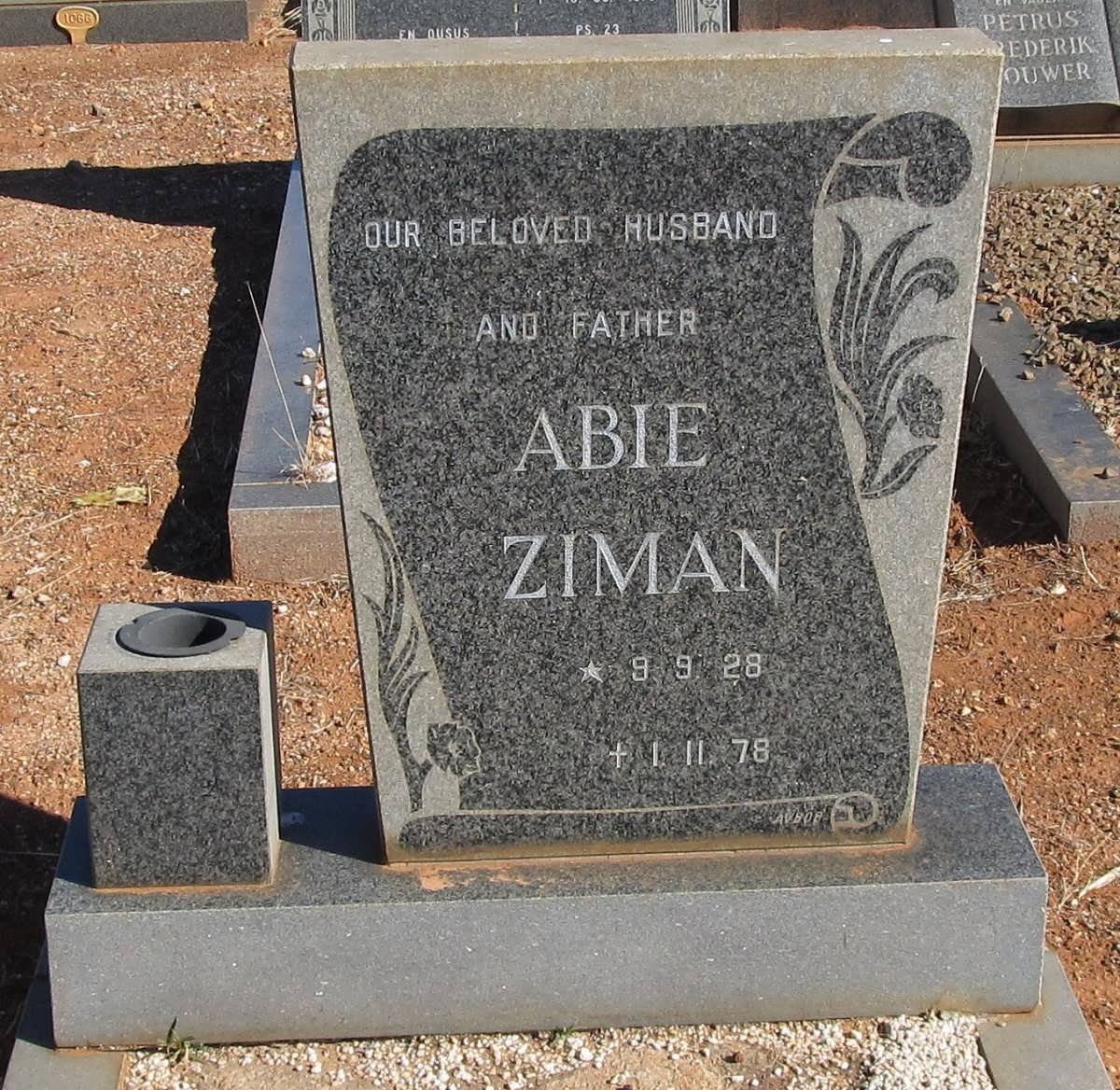 ZIMAN Abie 1928-1978