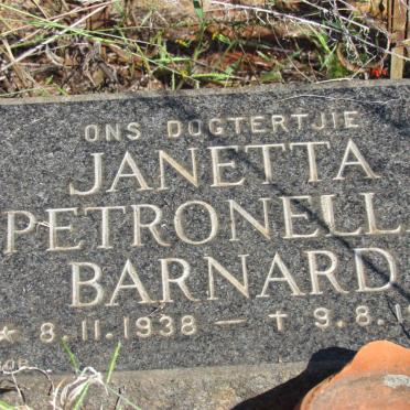 BARNARD Janetta Petronella 1938-1939