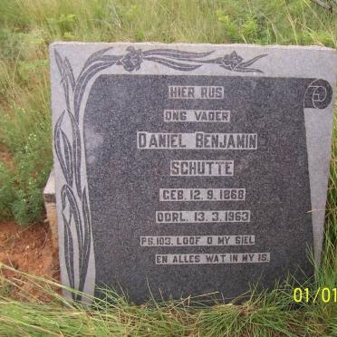 SCHUTTE Daniel Benjamin 1868-1963