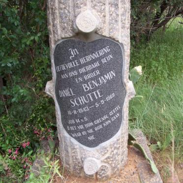 SCHUTTE Daniël Benjamin 1943-1968