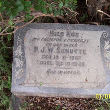 SCHUTTE P.J.W. 1907-1948