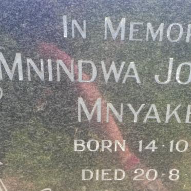 MNYAKENI Mnindwa Johannes 1869-1956