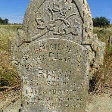 STEYN Aletta Elizabeth nee GOUS 1849-1929