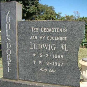ZUHLSDORFF Ludwig M. 1895-1967