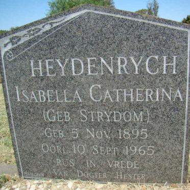 HEYDENRYCH Isabella Catherina nee STRYDOM 1895-1965