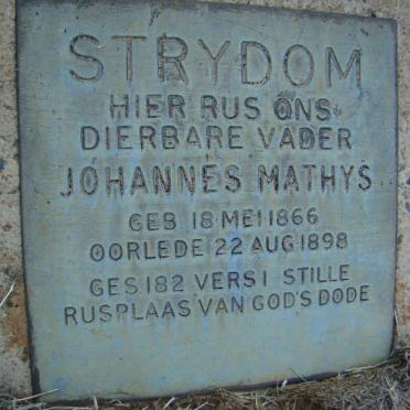 STRYDOM Johannes Mathys  1866-1898