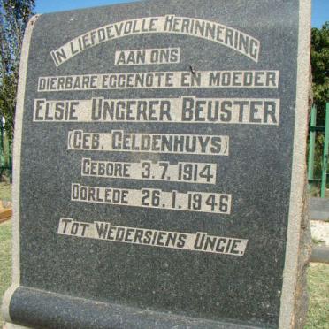 BEUSTER Elsie Ungerer nee GELDENHUYS 1914-1946