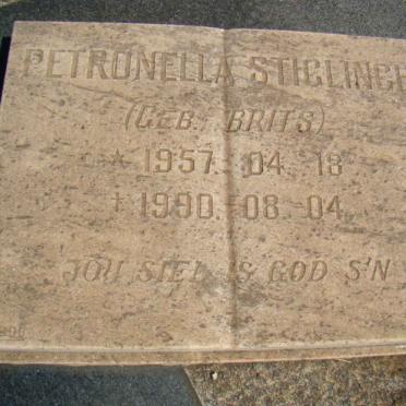 STIGLINGH Petronella nee BRITS 1957-1990