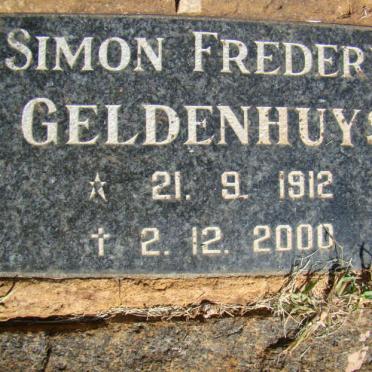 GELDENHUYS Simon Frederik 1912-2000