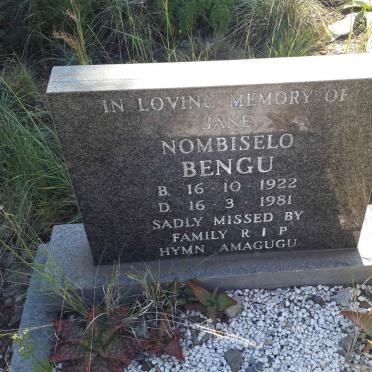 BENGU Nombiselo 1922-1981