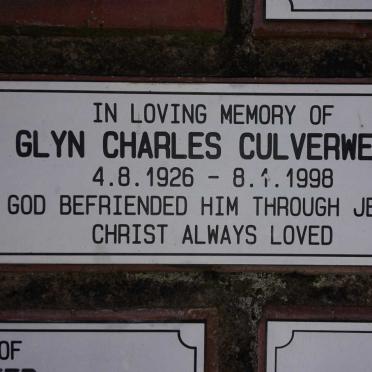 CULVERWELL Glyn Charles 1926-1998