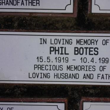 BOTES Phil 1919-1991