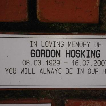 HOSKING Gordon 1929-2007