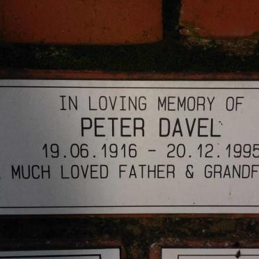 DAVEL Peter 1916-1995