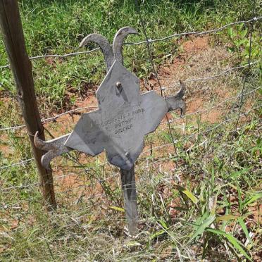Kwazulu-Natal, BABANANGO district, near Ulundi, Fort Nolela, Single military grave