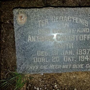 SMITH Antonie Christoffel 1937-1948