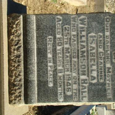 BALL Isabella nee WILLIAMSON -1946