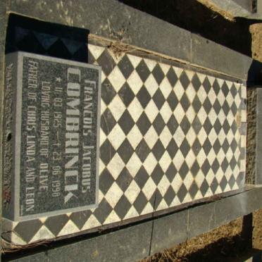 COMBRINCK Francois Jacobus 1925-1988 :: COMBRINCK Wallie -1938 